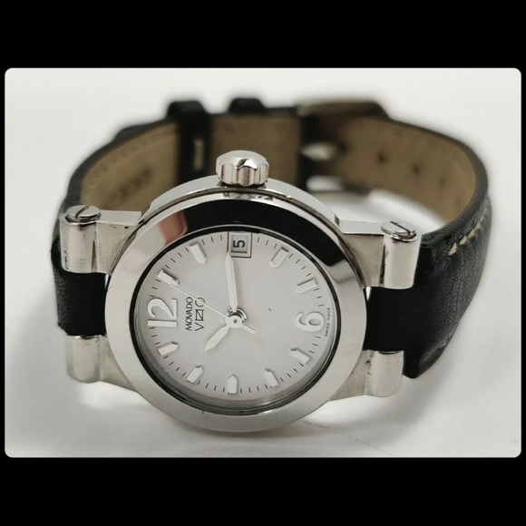 Movado Vizio Sport Stainless Steel Black Leather
